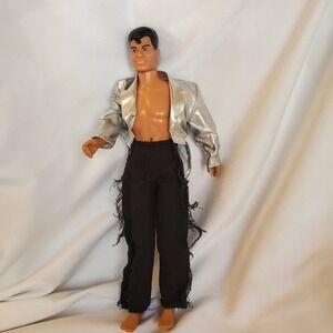 Vintage new kids on thr block nkotb jordan knight Silver Jacket Fringe Pants Toy